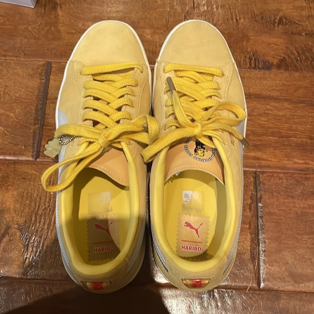 Puma Suede Triplex Haribo Mens US 10.5 EUR 44 Yellow Sneakers Shoes with Box - Picture 8 of 16